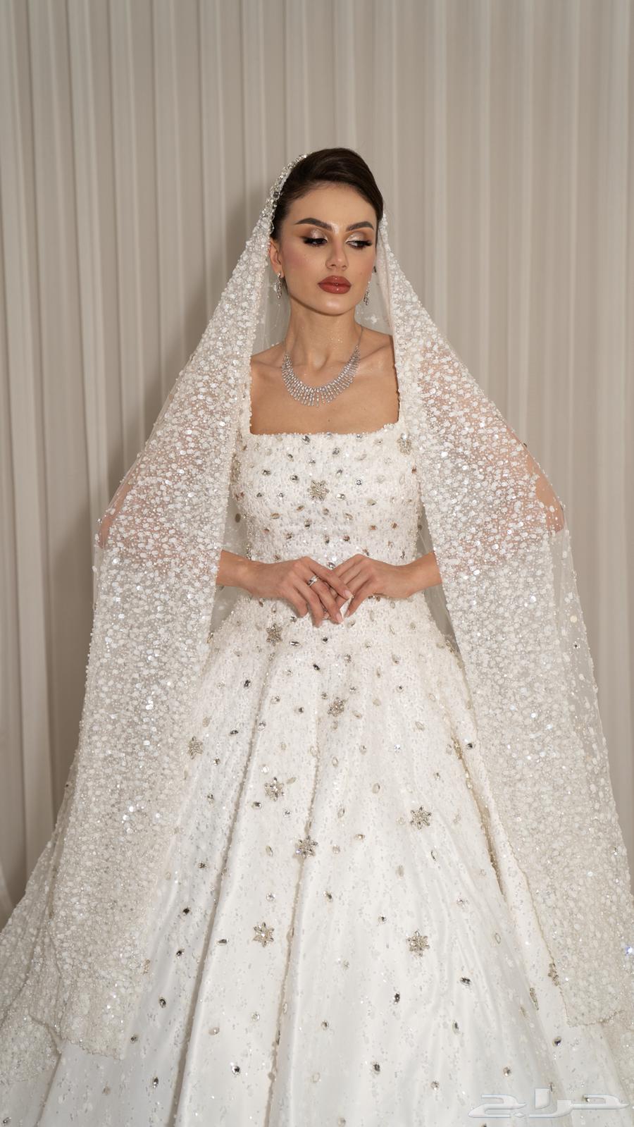 فستان زفاف للايجار او البيع جديد وعصري وبسعر رمزي64454278031105111