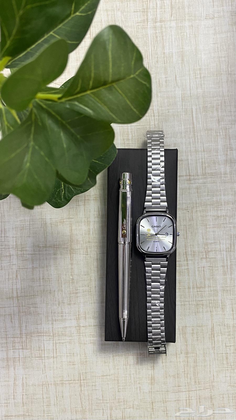 Casio Watch and Cartier Pen Set64450198368770113