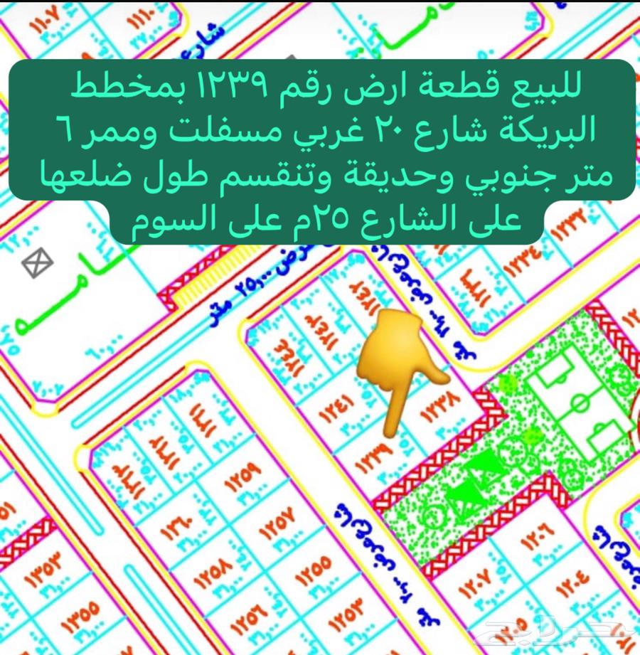 للبيع نص قطعة بمخطط البريكة64142591932035110