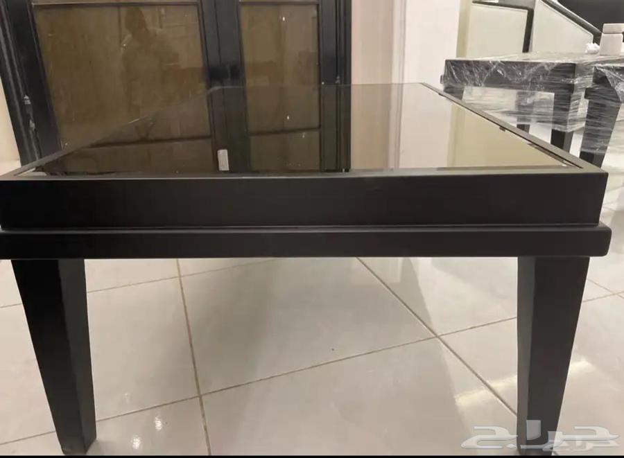 طاولات مجالس فخمه خشب اسود مطفي64456707433603111