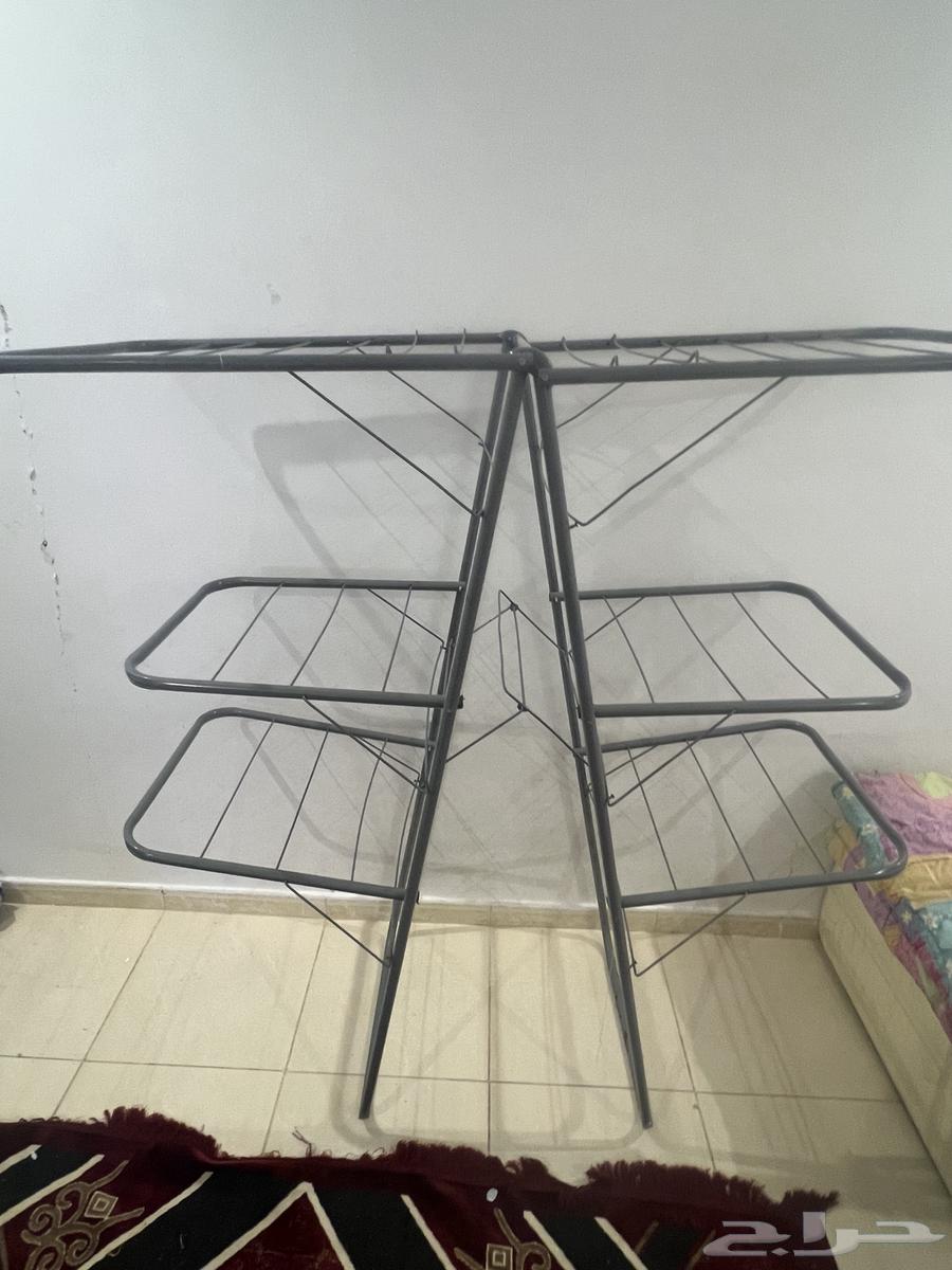 منشر غسيل 3 ادوار قابل للطى بحالة الجديد64453339177602111