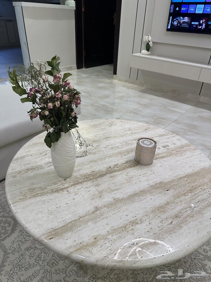 رخام طاوله ترافنتينو جديده للبيع64454235909249111