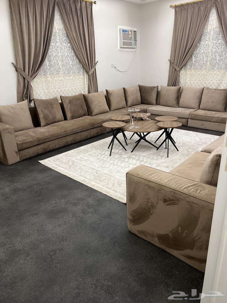 Comfortable fabric sofa with two sides and optional golden legs for assembly64450637772161114