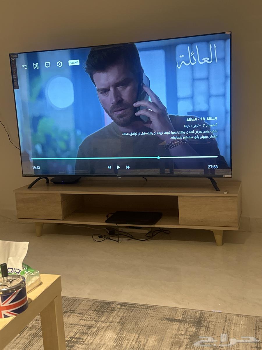 طاوله تلفزيون خشب شبه جديده64454605400194110