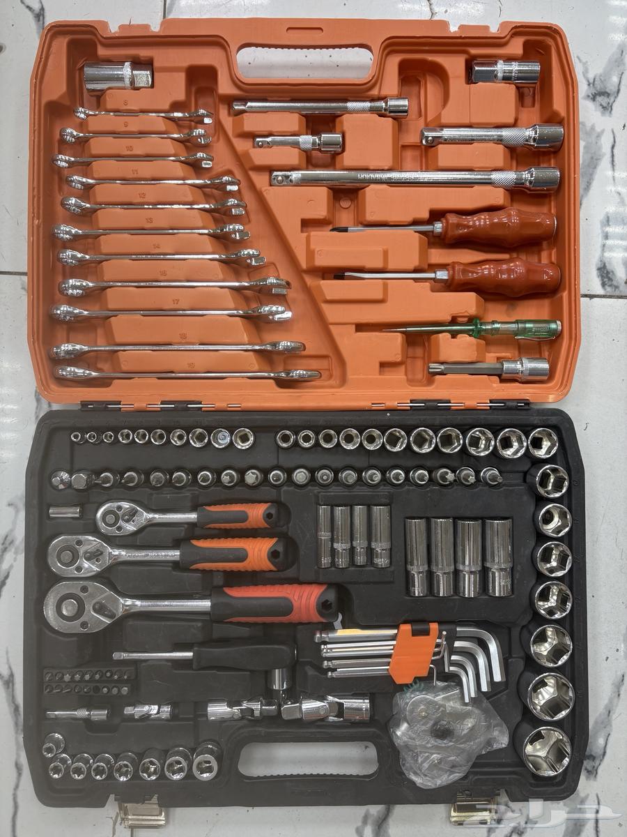 طقم شنطة ضخمة عدة حبوب مفكات مفاتيح سكاريب كاملة فيها كل شي64616317283714110