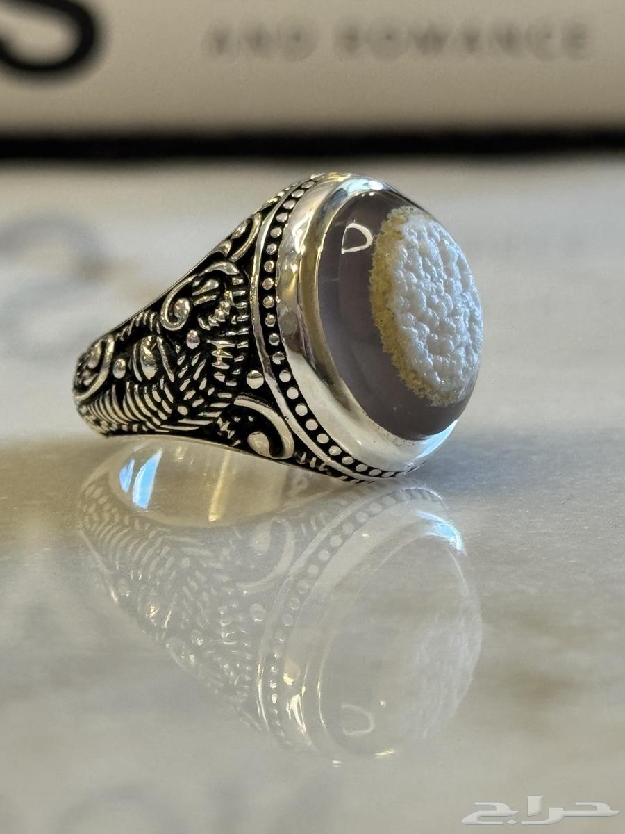 خاتم فضة 990 صياغة الصائغ S64453380424579110