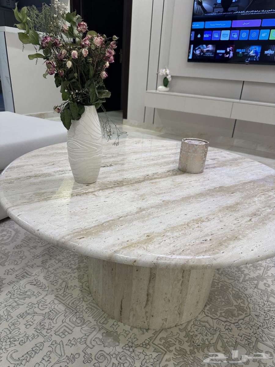 رخام طاوله ترافنتينو جديده للبيع64454235909249112