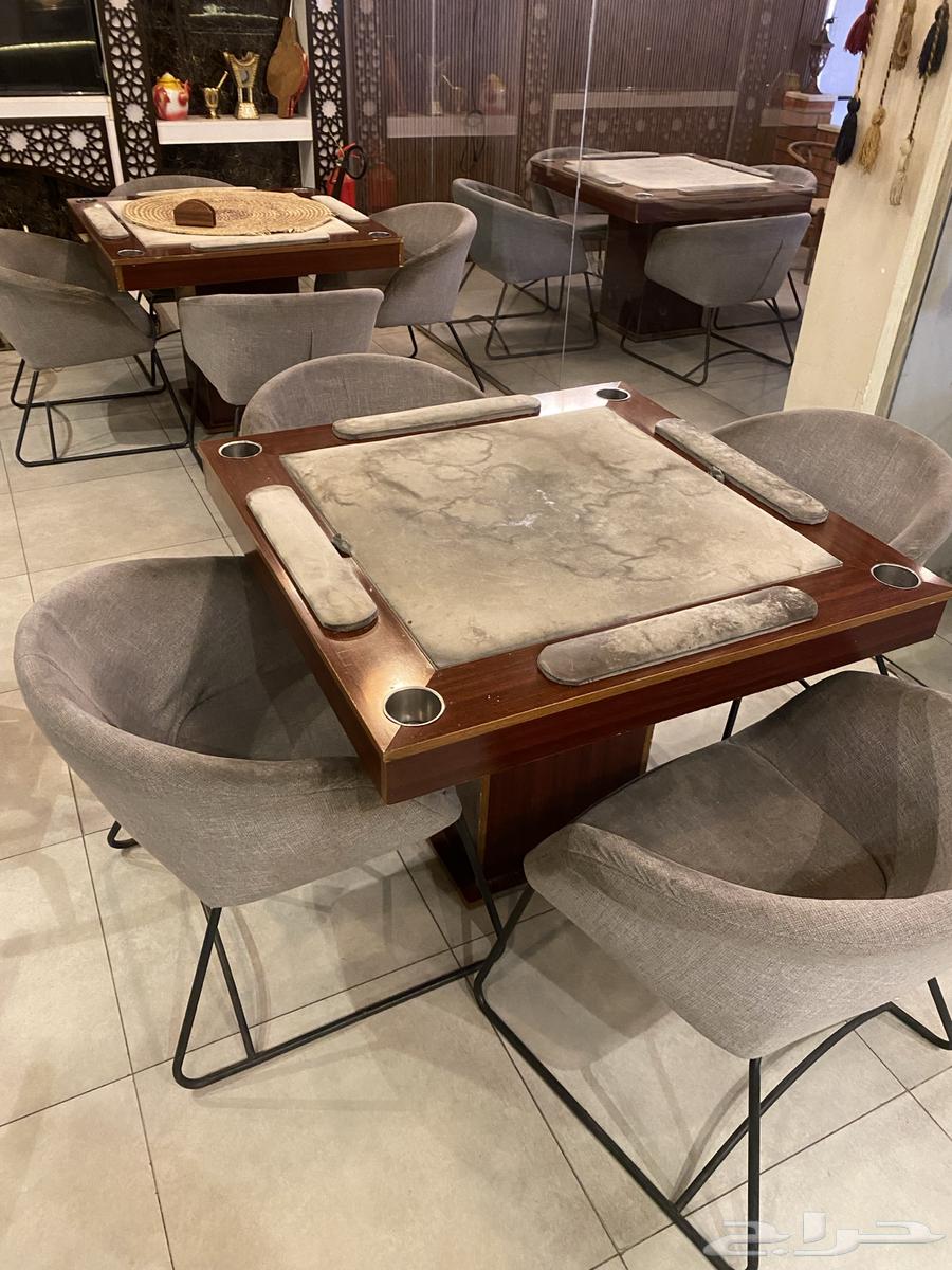 Very clean backgammon chairs and tables, mirror, wall panels, and lights64457185747586110