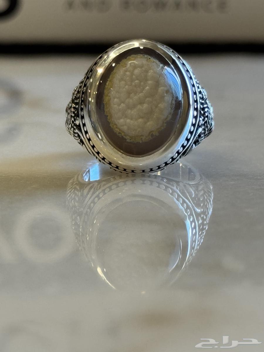 خاتم فضة 990 صياغة الصائغ S64453380424579111
