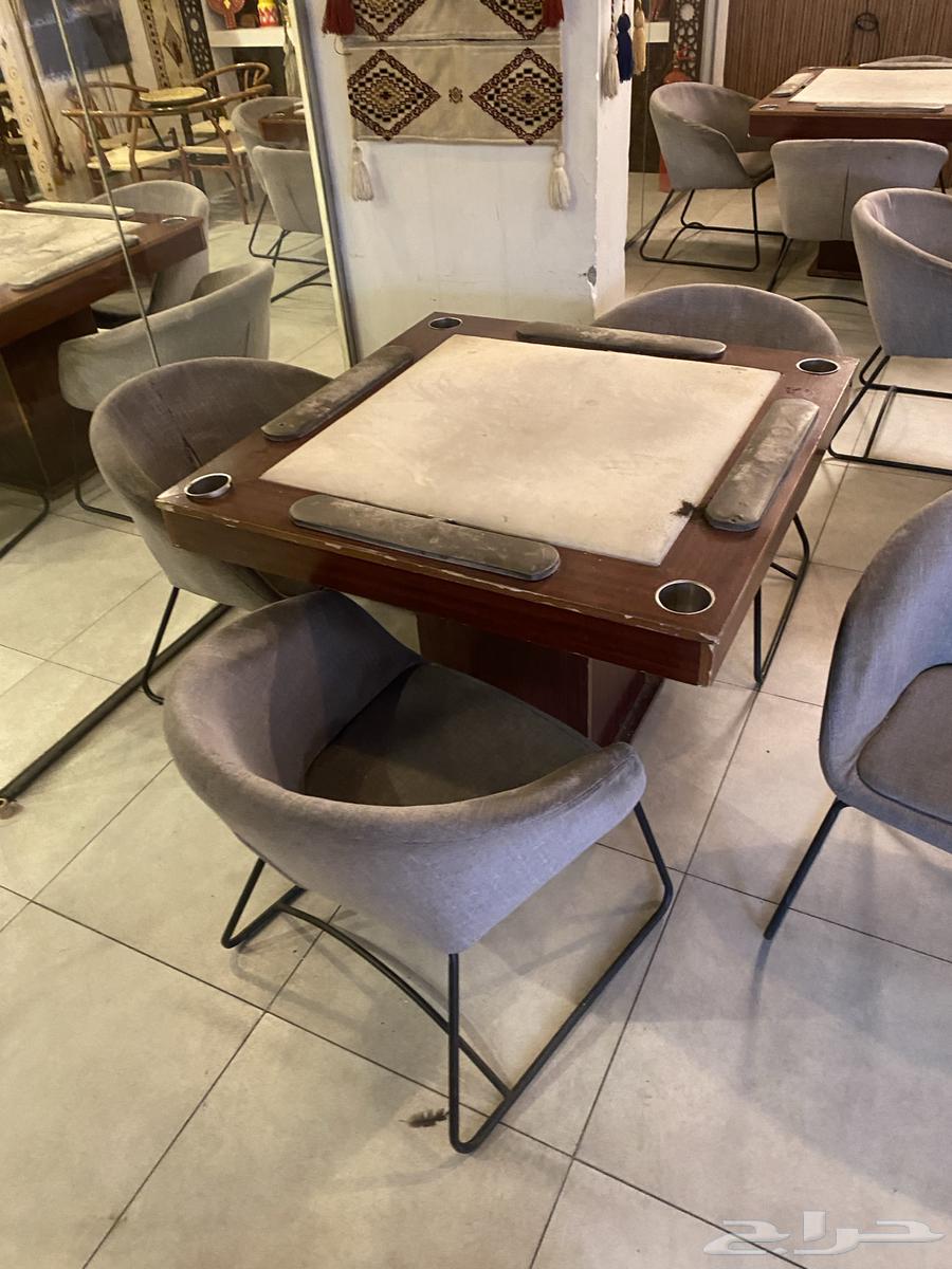 Very clean backgammon chairs and tables, mirror, wall panels, and lights64457185747586112