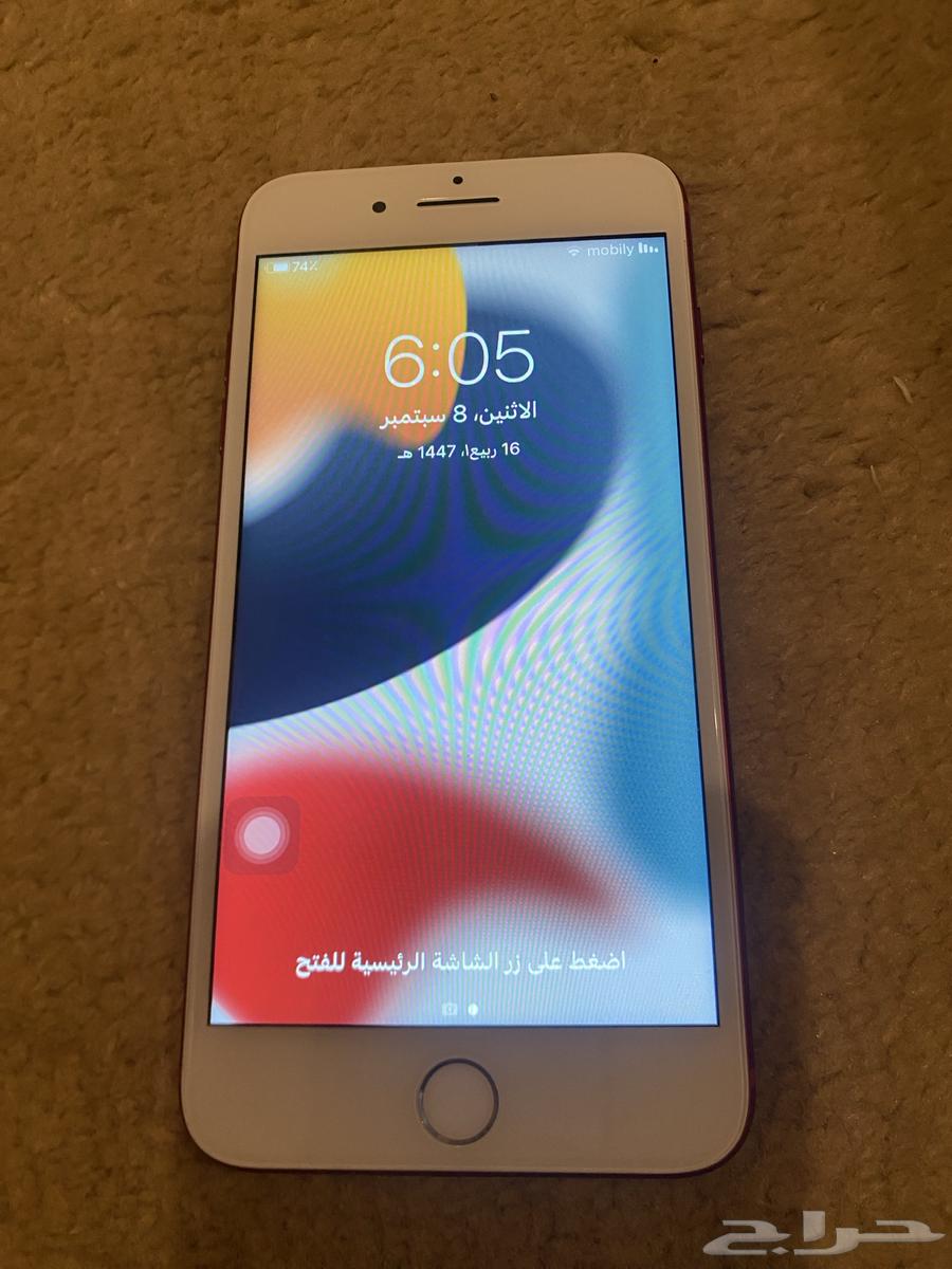 جوال ايفون 7 بلس مع رقم موبايلي شحن شبه مميز للبيع64450811957634110