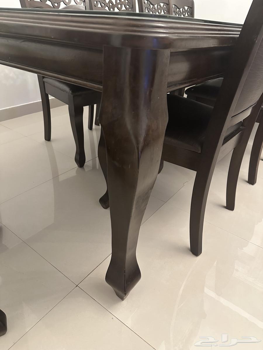 طاولة طعام 10 كراسي   البوفيه تبعها64451136313731114