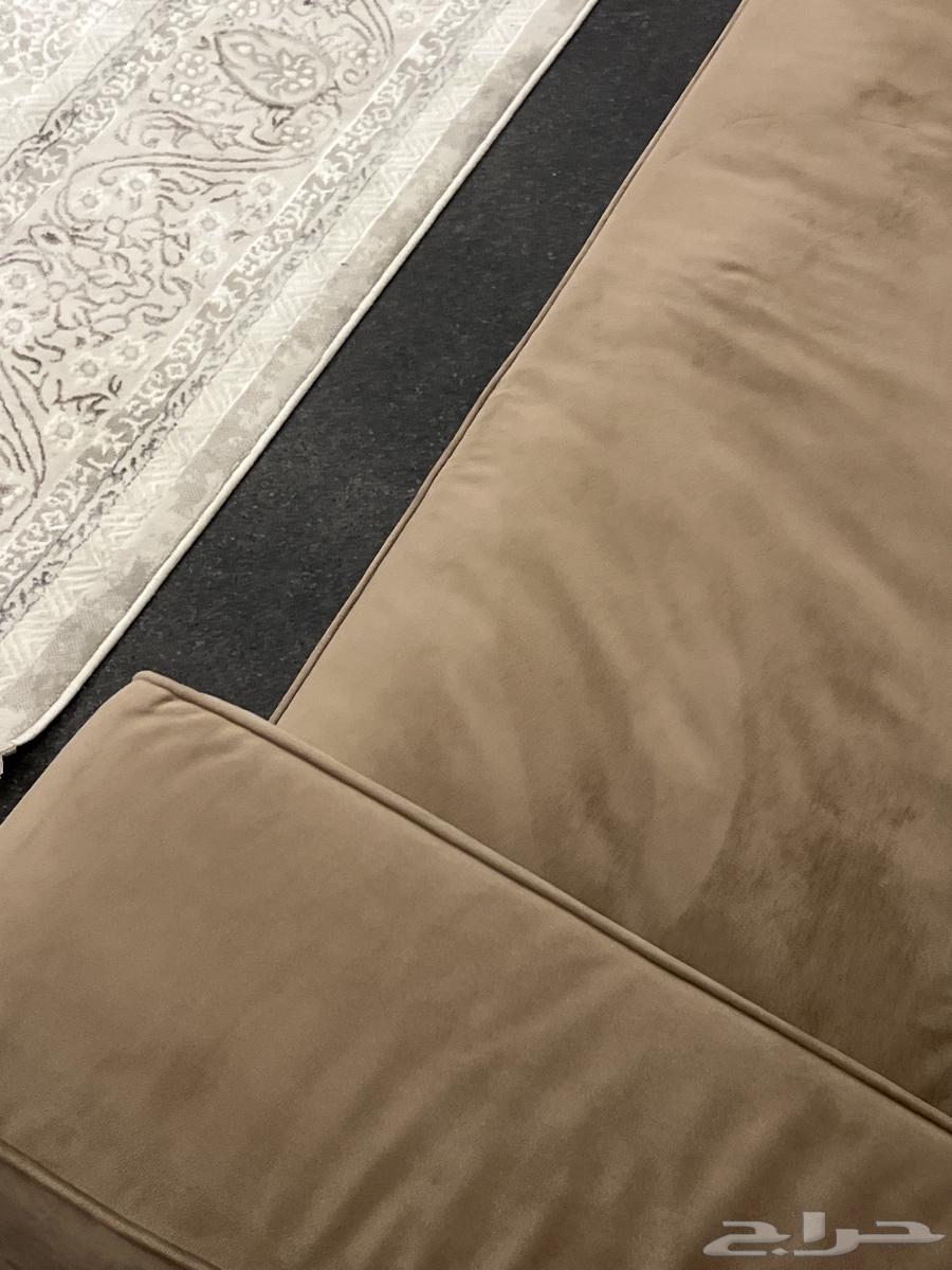 Comfortable fabric sofa with two sides and optional golden legs for assembly64450637772161111