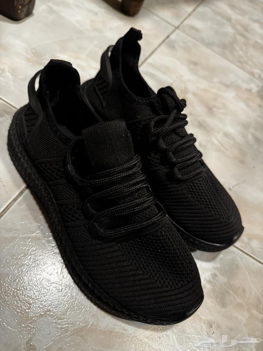 Running Black sneaker shoes حذاء رياضي جديد اسود64456776989827111