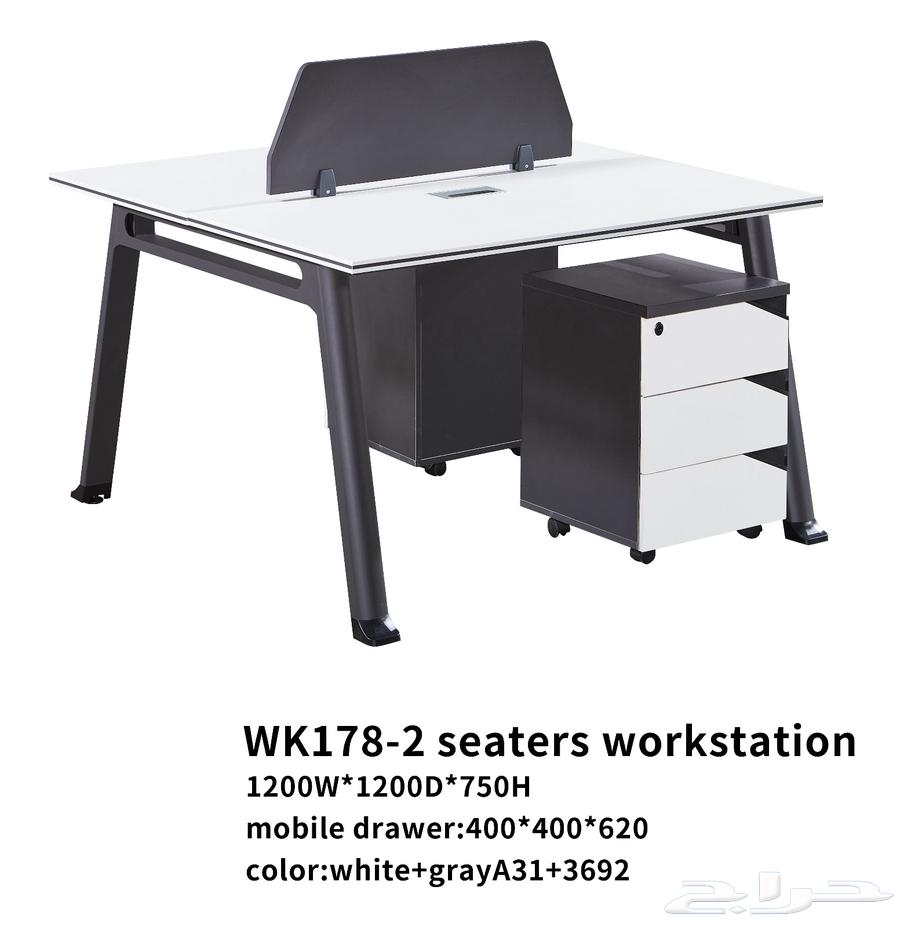 جديد ورك ستيشن ابيض و بارتيشن رباعي و ثنائي متوفر64454618993539110