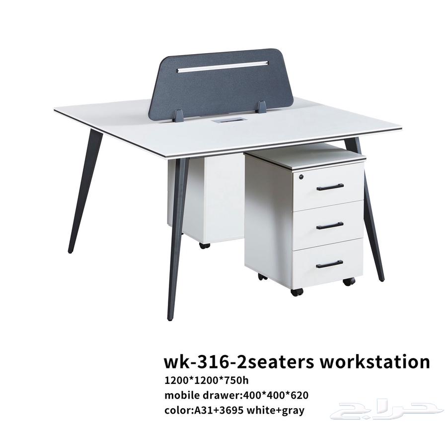 جديد ورك ستيشن ابيض و بارتيشن رباعي و ثنائي متوفر64454618993539112