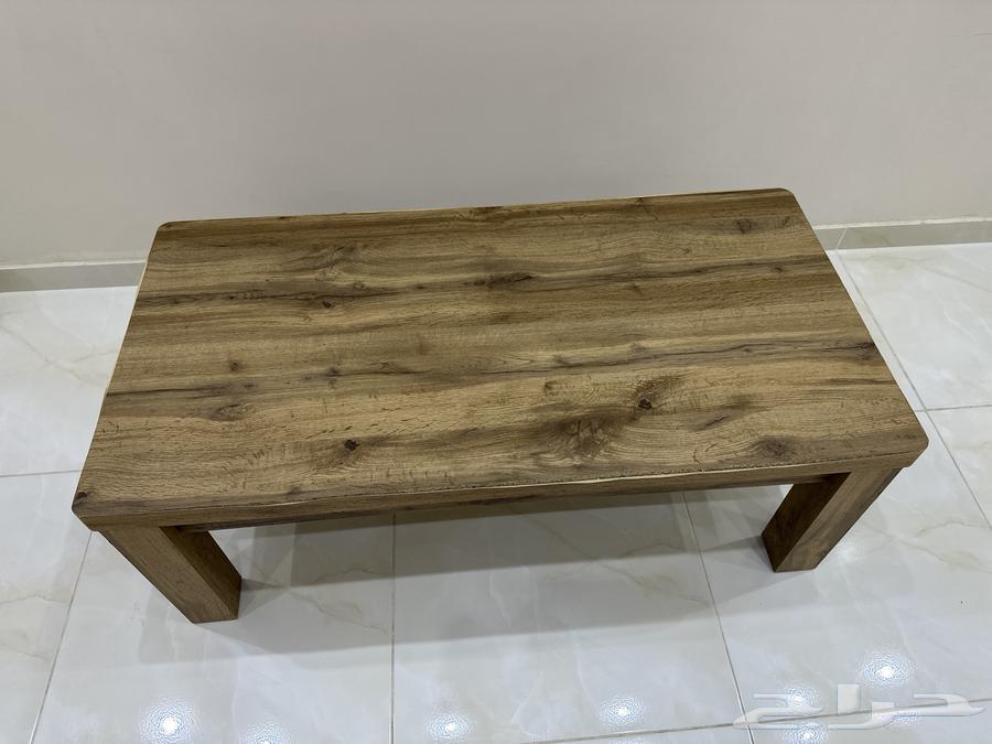 كنب وطاولة خشب64453875321603110