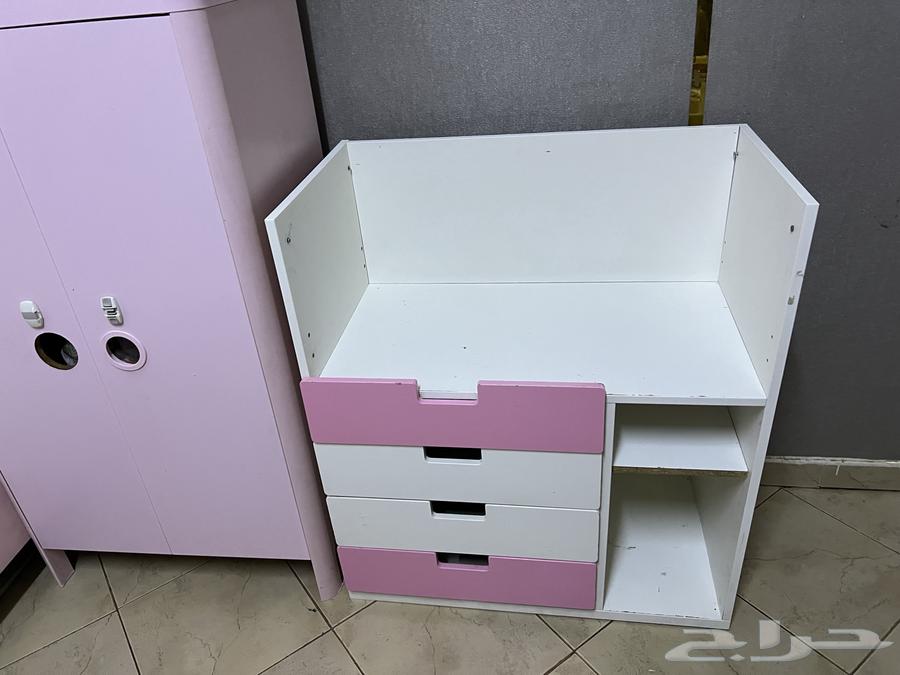 IKEA children's room, extendable bed, wardrobe, and drawer unit64450664939265114