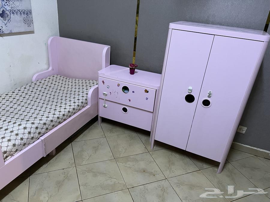 IKEA children's room, extendable bed, wardrobe, and drawer unit64450664939265111