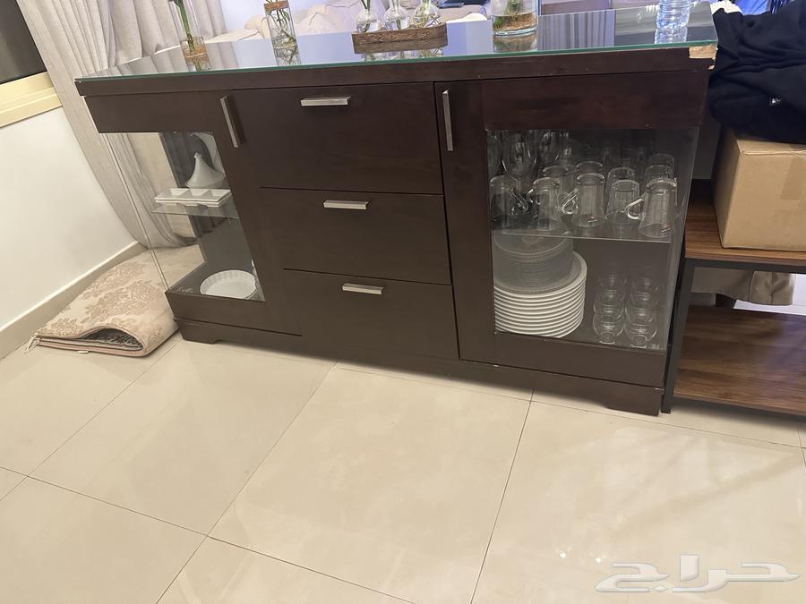 طاولة طعام 10 كراسي   البوفيه تبعها64451136313731111