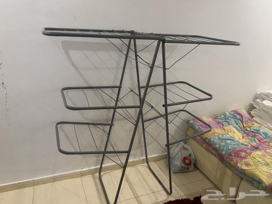 منشر غسيل 3 ادوار قابل للطى بحالة الجديد64453339177602110