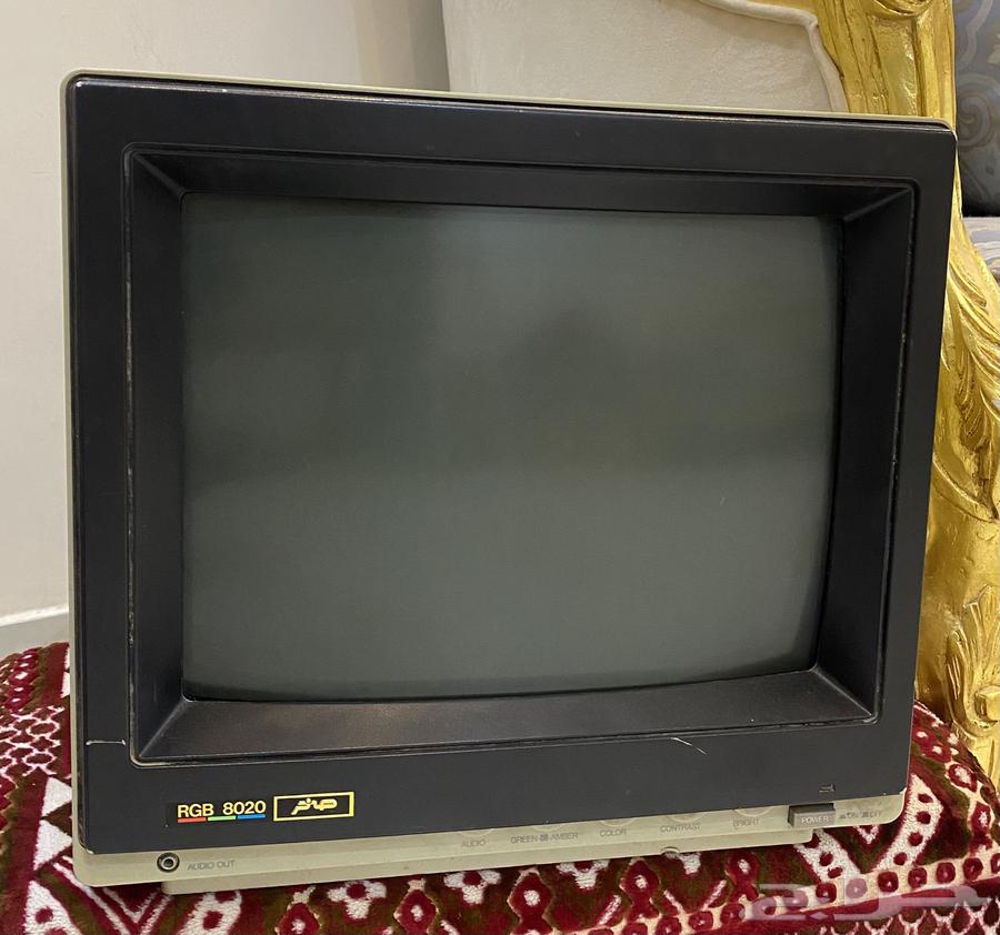 Computer screen. Old rock decoration64451029394947110