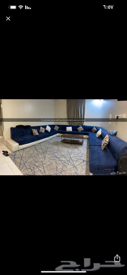 كنب متصل للبيع مع الفرشه. بدون الطاوله64455154127361111