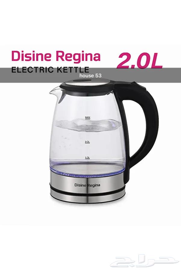 غلاية كهربائية زجاجية من تيفونر - سعة 2.0 لتر64455618208257113