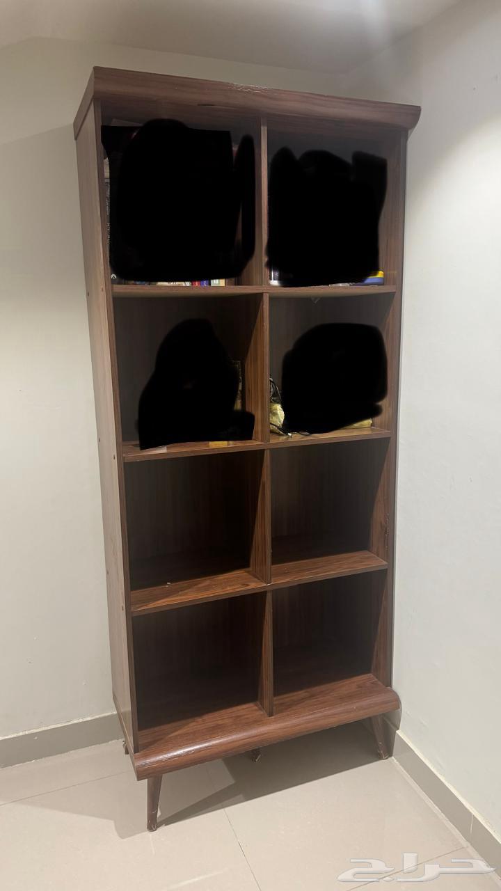 Used sofa, tables, and bookshelf64454427396738112