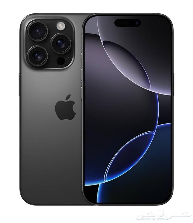 جوال ايفون 16 برو مستعمل  ذاكره 256 لون اسود تيتانيوم64455536051585110