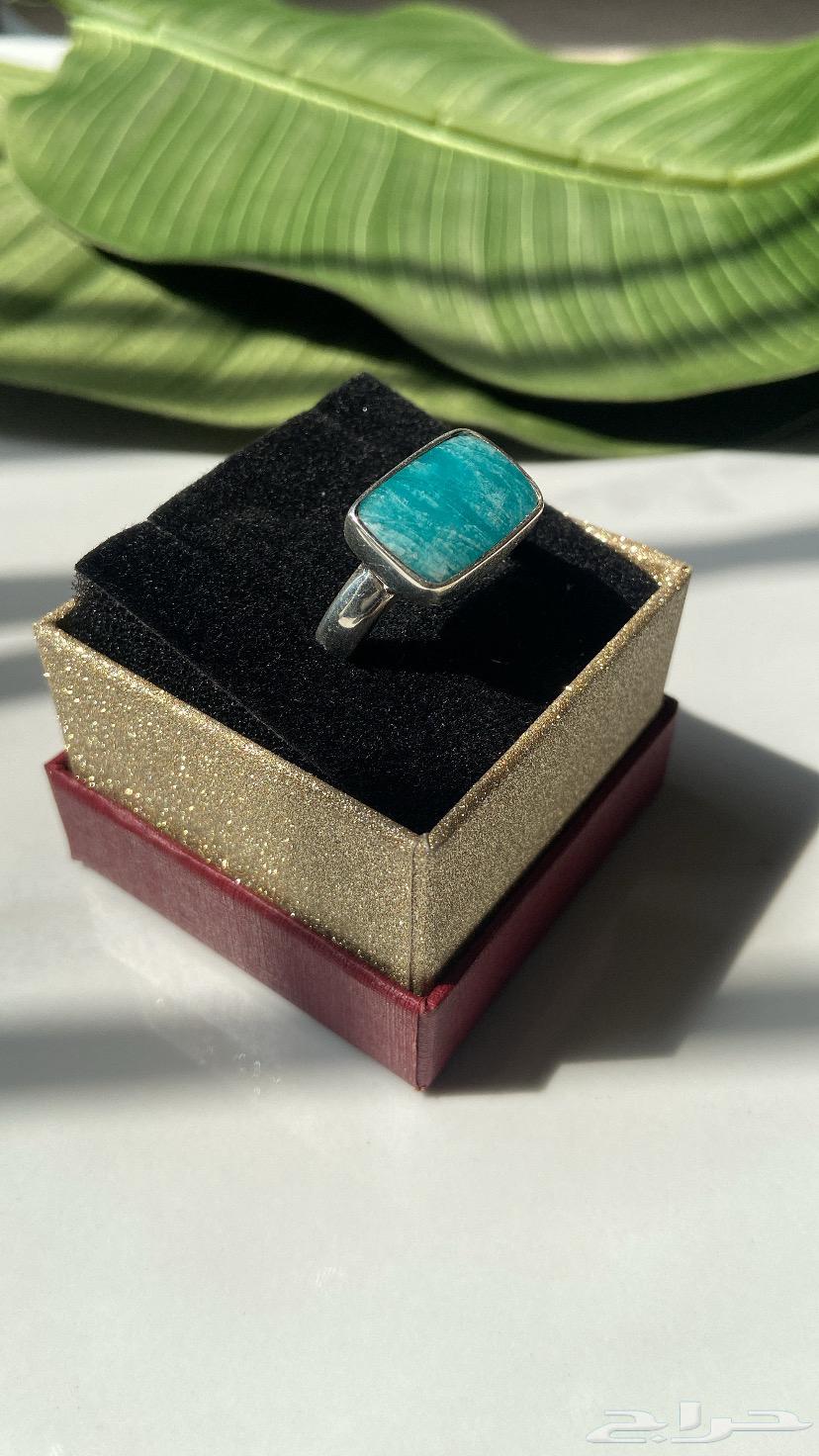 Royal Ring Encrusted with Amazonite Stone64456434704641114