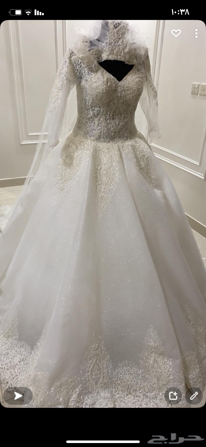 فستان زفاف استخدام مره واحده فخم64456872414209110