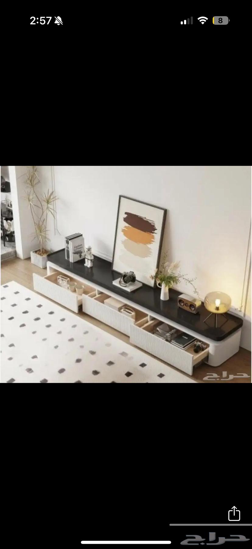 طاولة تلفزيون جديدة64450407683329110