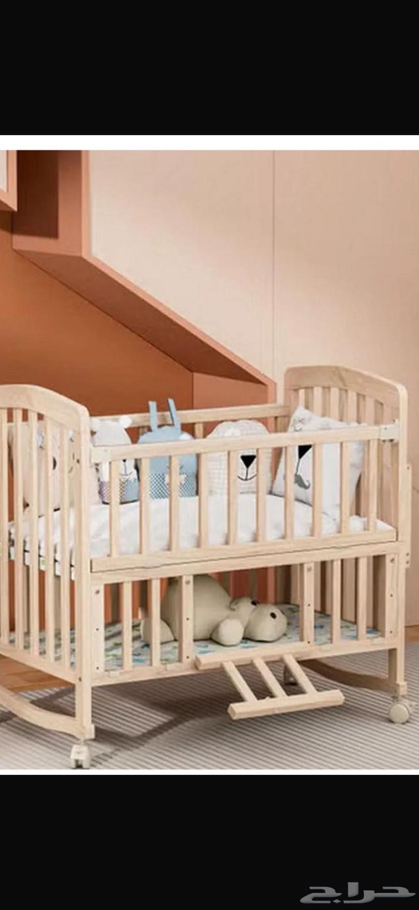للبيع سرير اطفال خشبي عدد 2 بحالة نظيفه جدا64450637814019110