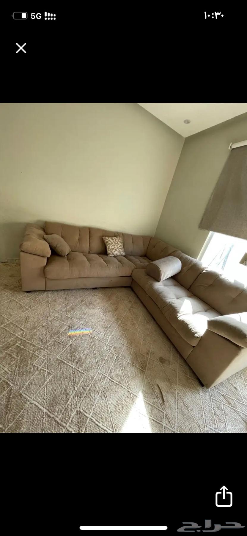 كنب شبه جديد استخدام شهور64455755033603110