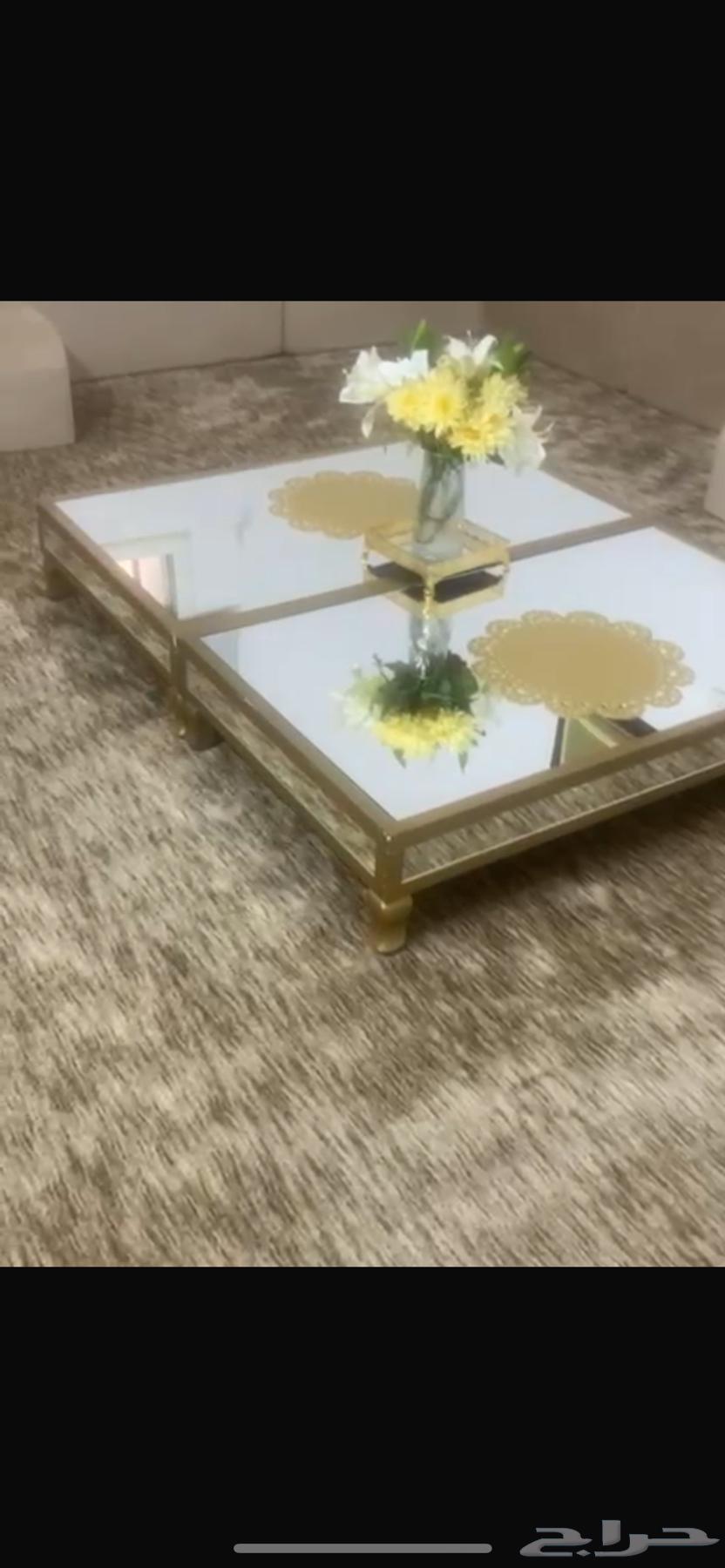 طاولتين زجاج جديده سبب البيع النقل من البيت64450265197825110