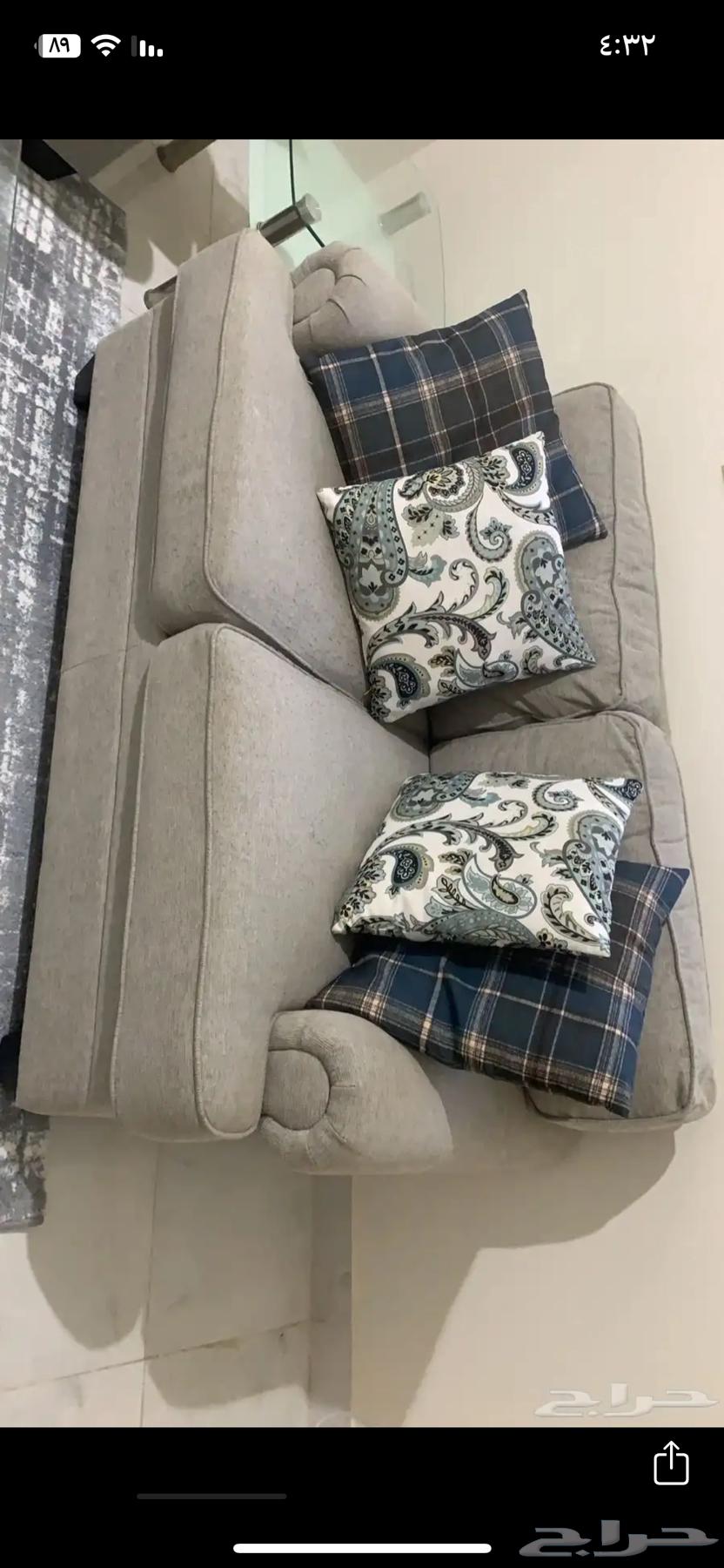 Sofa from Home Box, two tables from Home Box, carpet64450482489730112