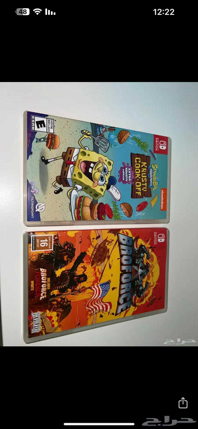 للبيع او البدل لعبتين نينتندو سويتش أصلية64452469079426110