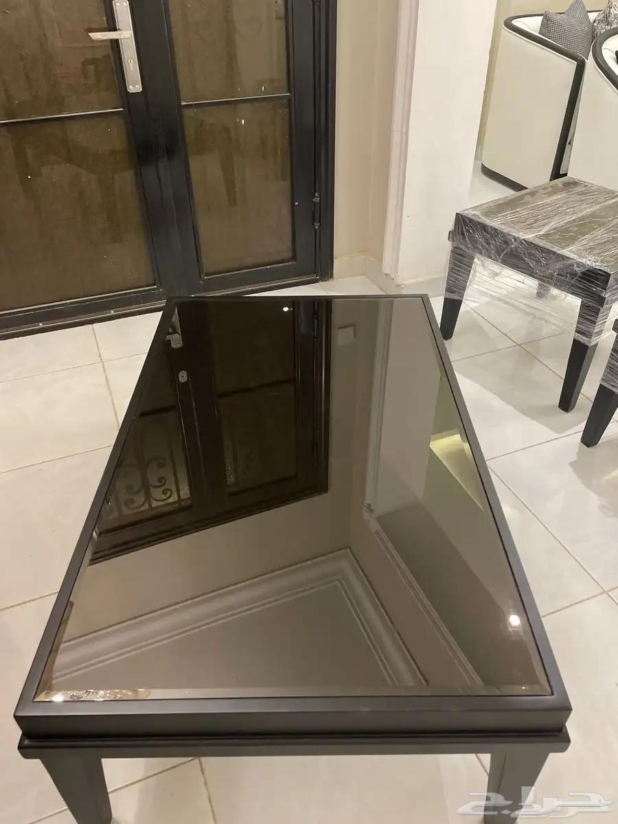 طاولات مجالس فخمه خشب اسود مطفي64456707433603112