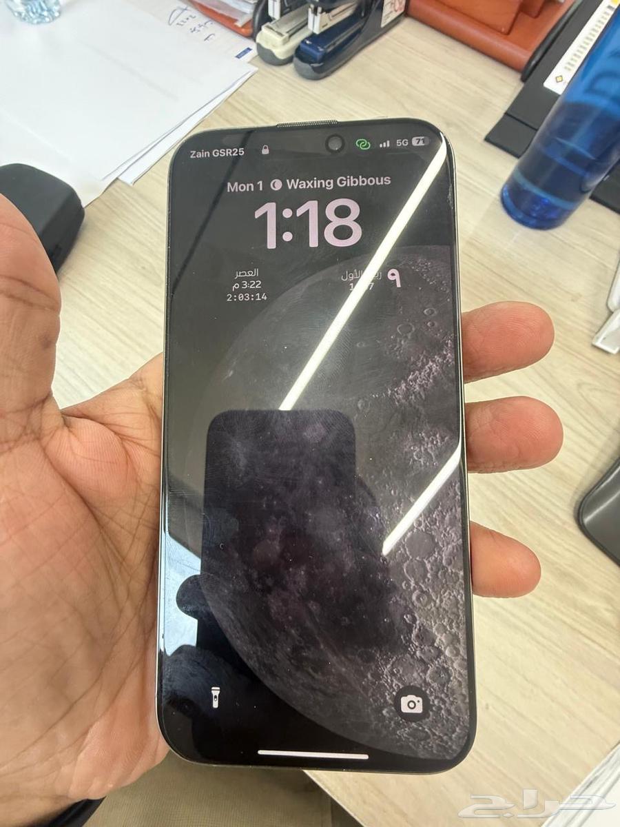 ايفون 16 بروماكس 100   بطارية تيتانيوم طبيعي64456490129411112