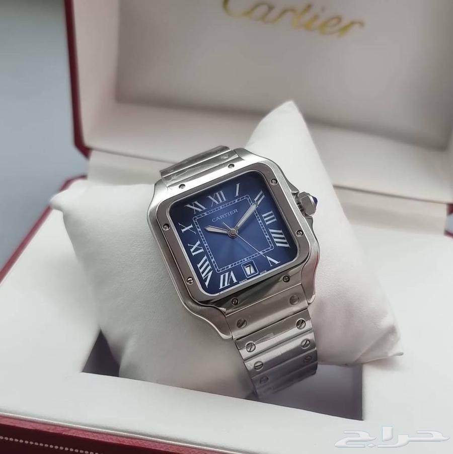 ساعة كارتيية سانتوس رجالية درجة اولي متوفرة الحين بأرخص سعر64451499356161110