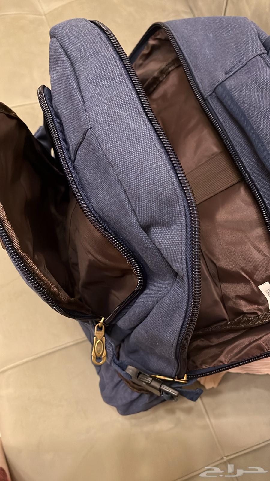 شنطة مدرسه خامة جنز كحلي تنفع أولاد وبنات ماركة موراند64456476241921111