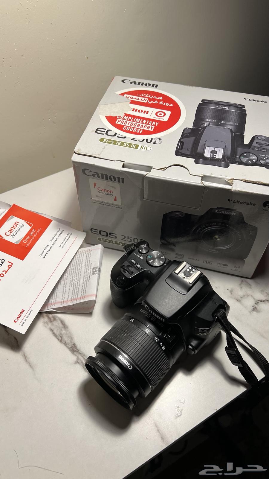 كانون نوعهاEOS2000Dمعها ملحقاتها كامله والضمان64458087967617111