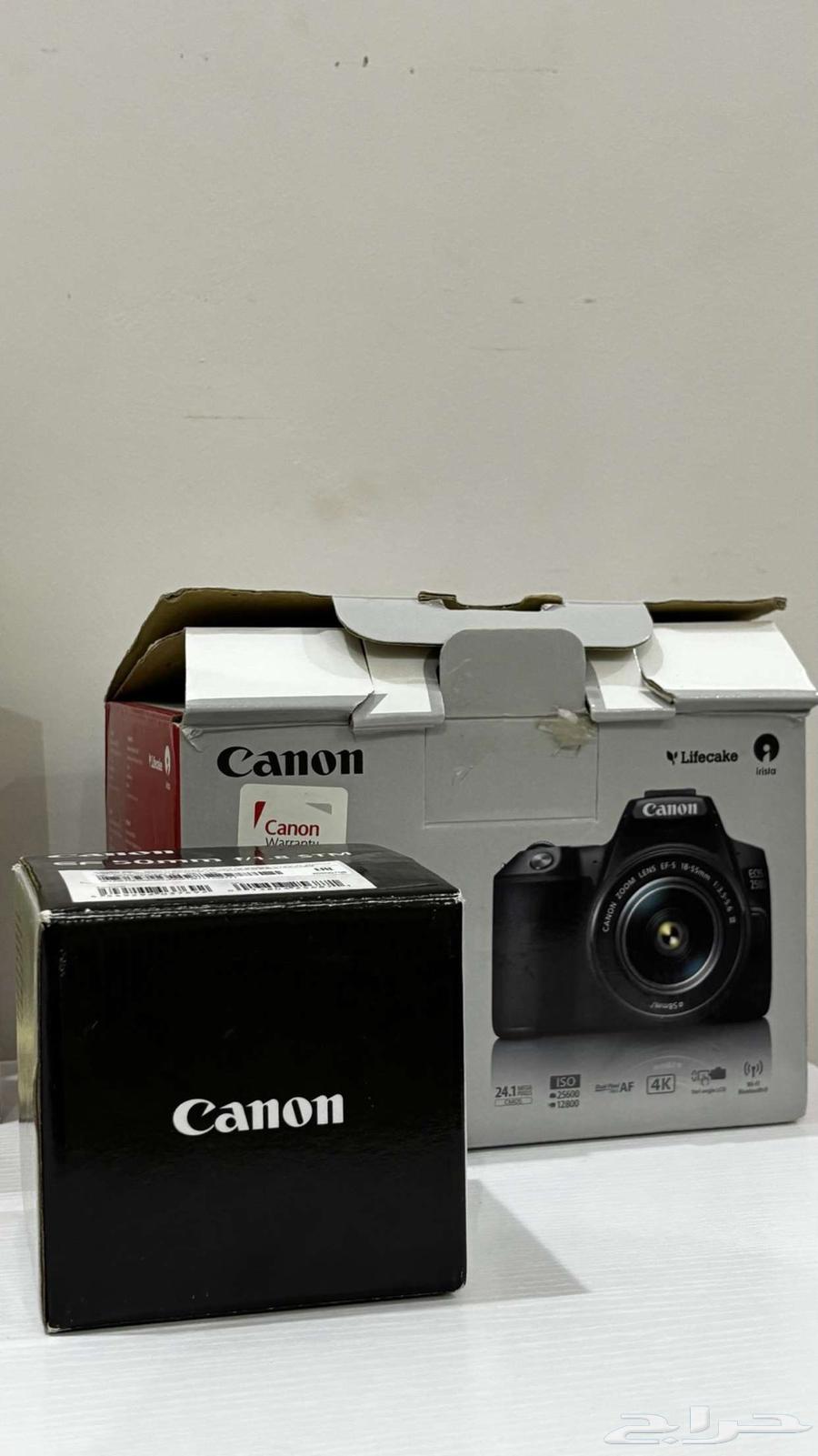 كاميرا كانون 250d جديده64460843976195113