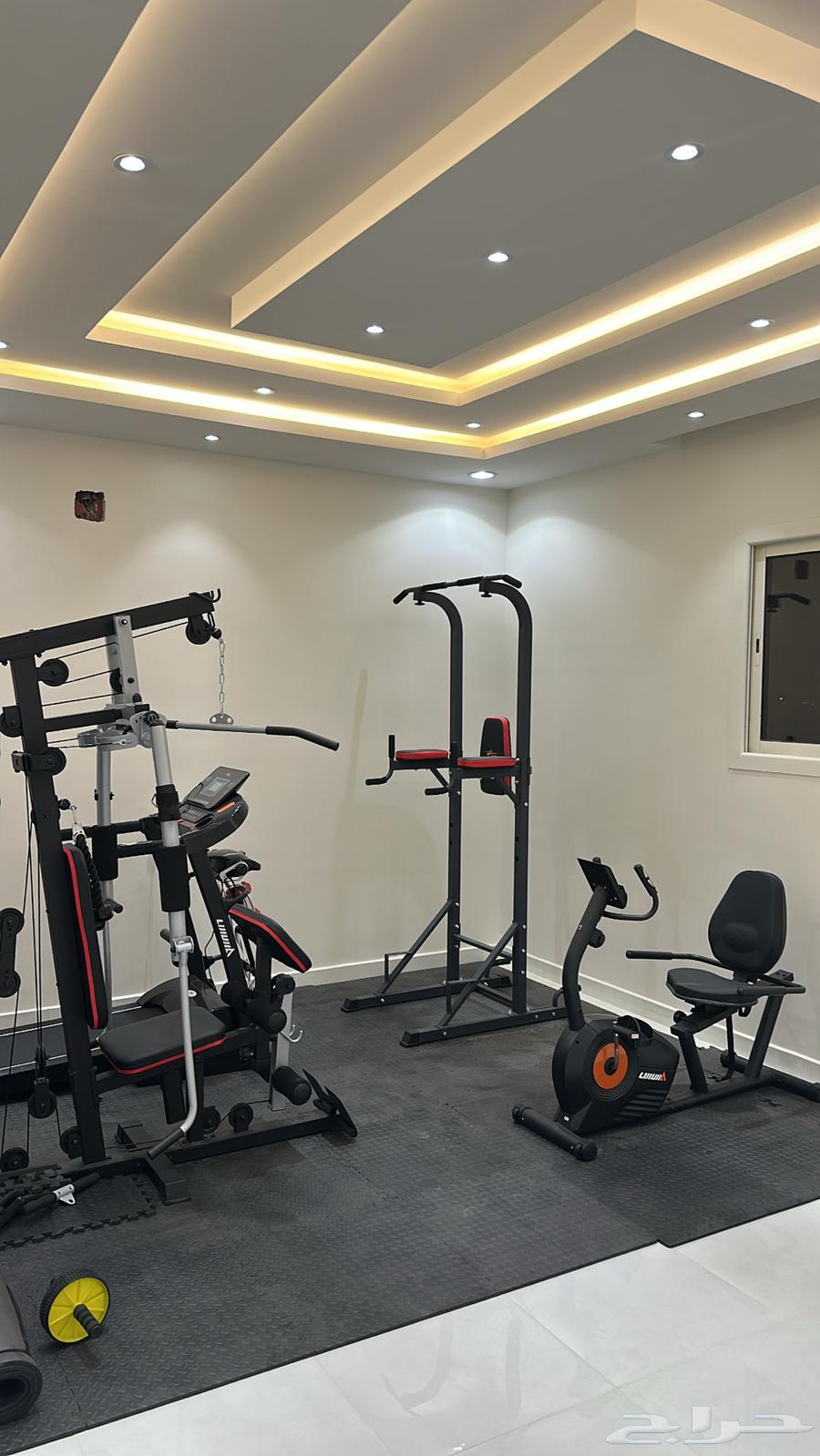A gym consisting of four devices with their accessories64462308390915110