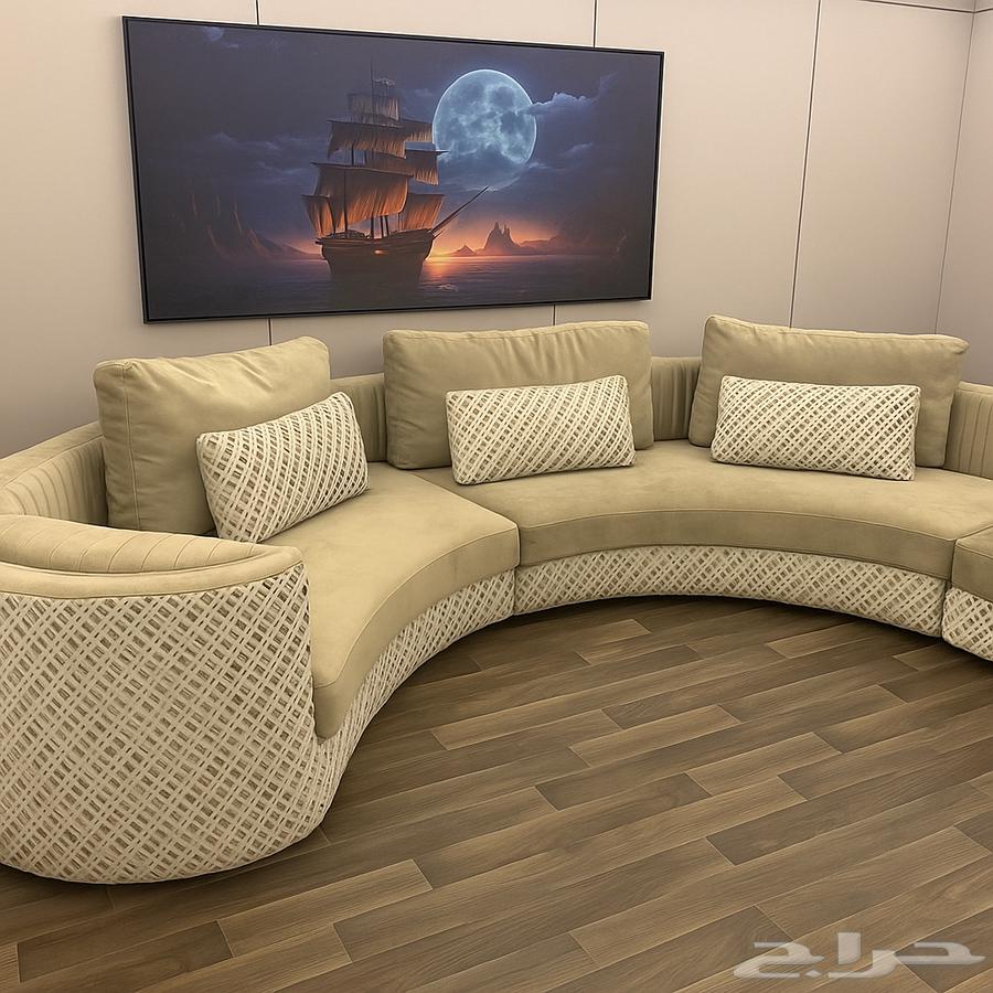 كنب نصف دائره مريح جدا64459109932929111