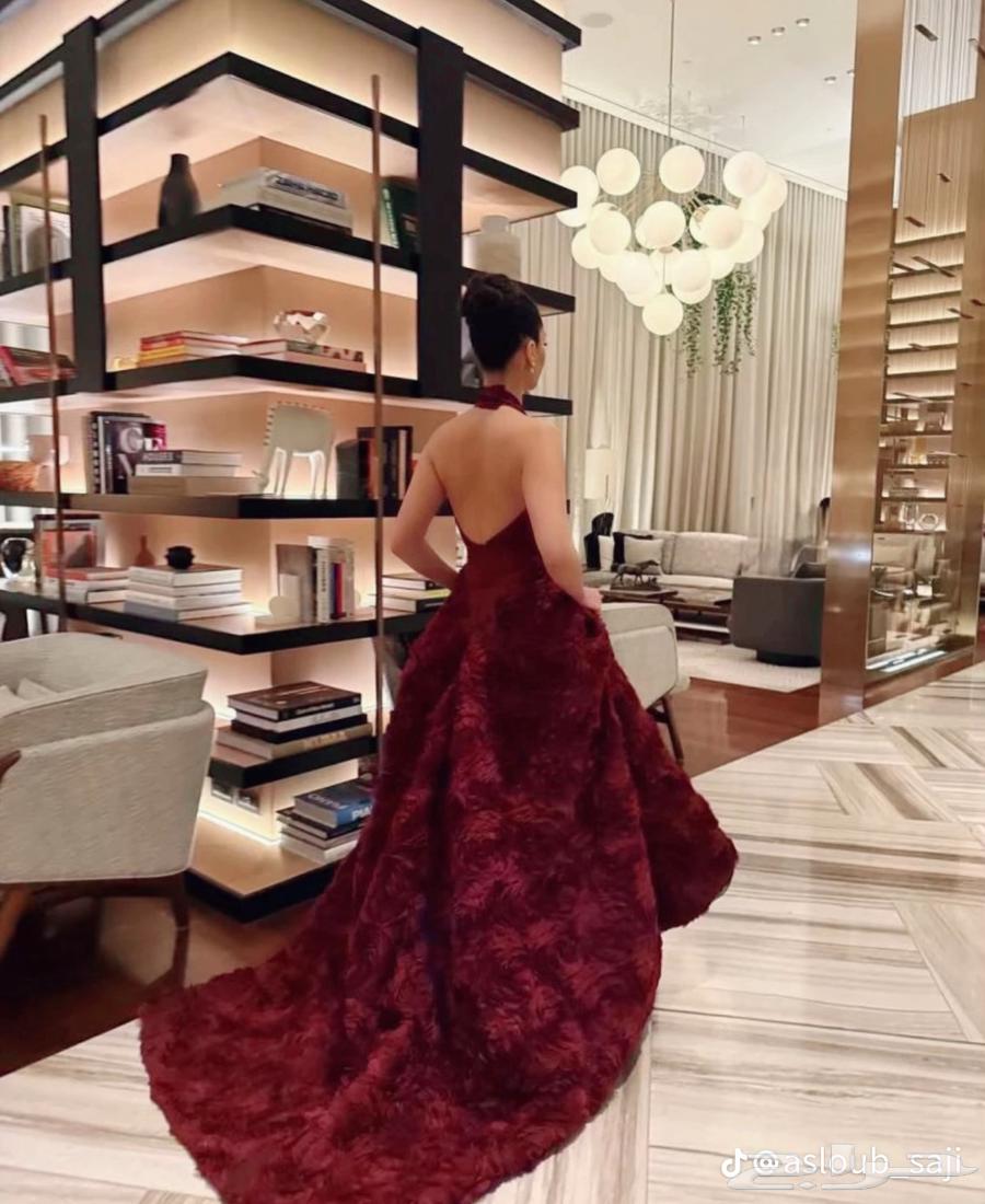 فستان لون أوغندي موديل جديد و موضه64458055045506112