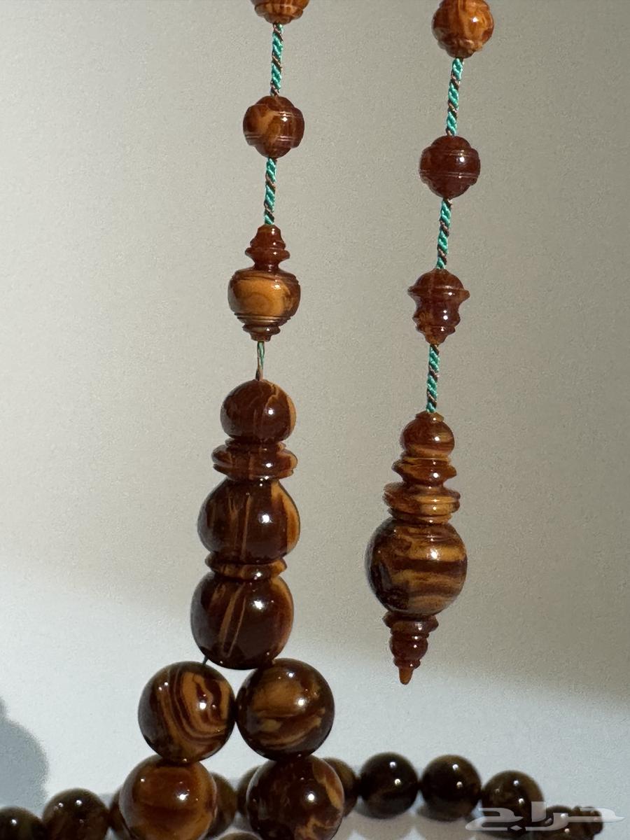 Cocoa Misbaha Old Cast Beads64459394469121111