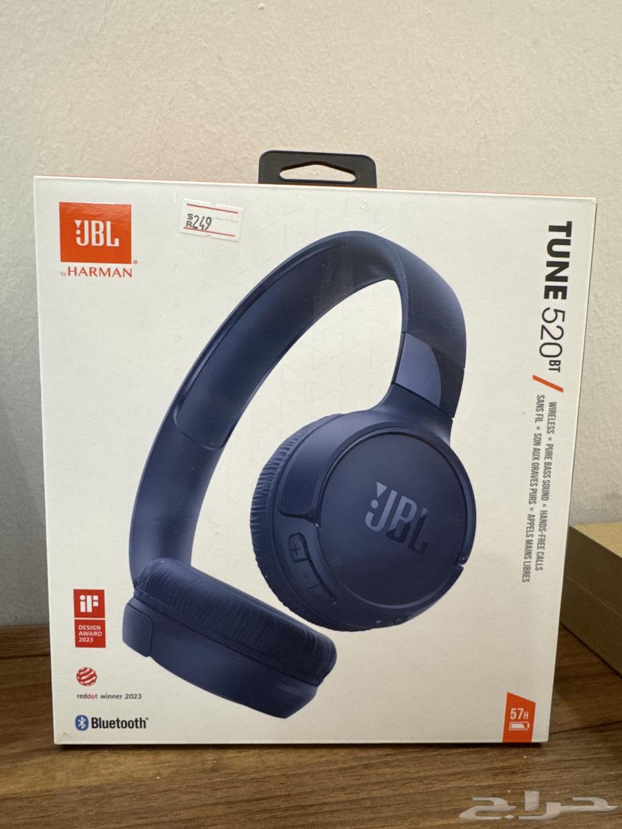 سماعة جي بي ال 520 لا سلكيه جديده اغراضها كامله بالكرتون64461214402050110