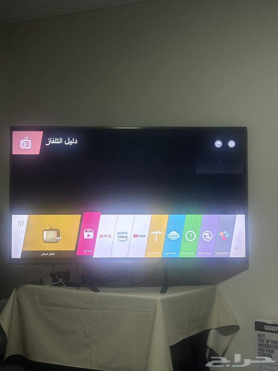 شاشة LG ذكية 4k سمارت 55 بوصة للبيع ( لا يوجد عيوب )64458136337665112